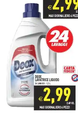 Supermercati Agorà Deox Detersivo Classico offerta
