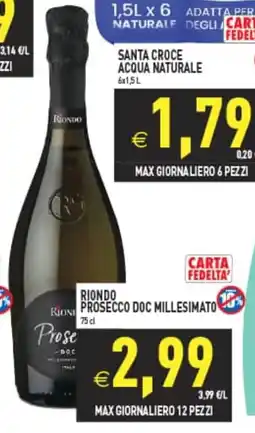 Supermercati Agorà Riondo Prosecco DOC Millesimato offerta