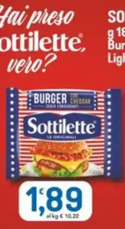 Market Ingross Sottilette Burger con Cheddar offerta