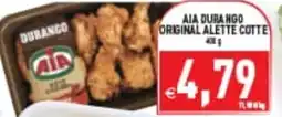 Supermercati Agorà AIA DURANGO ORIGINAL ALETTE COTTE offerta