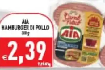 Supermercati Agorà AIA HAMBURGER DI POLLO offerta