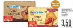 Supermercati Piccolo MULINO BIANCO FETTE BISCOTTATE DORATE/INTEGRALI offerta