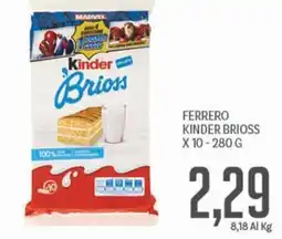 Supermercati Piccolo FERRERO KINDER BRIOS offerta