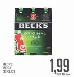 Supermercati Piccolo BECK'S BIRRA offerta
