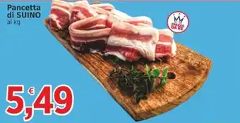 Market Ingross Pancetta di SUINO offerta