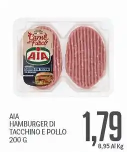 Supermercati Piccolo AIA HAMBURGER DI TACCHINO E POLLO offerta