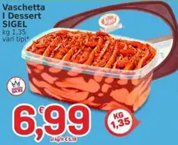 Market Ingross Vaschetta I Dessert SIGEL offerta