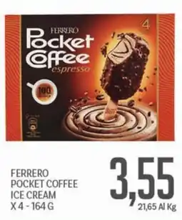 Supermercati Piccolo FERRERO POCKET COFFEE ICE CREAM offerta