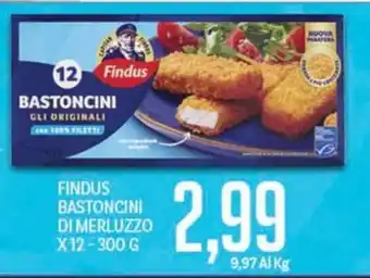 Supermercati Piccolo Findus Bastoncini di merluzzo offerta