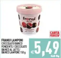 Supermercati Agorà Franui Lamponi Cioccolato Bianco Fondente offerta