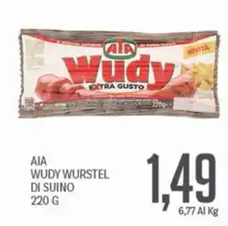 Supermercati Piccolo AIA WUDYWURSTEL DI SUINO offerta