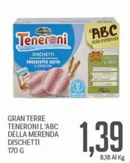 Supermercati Piccolo Gran Terre Teneroni L'ABC della merenda Dischetti offerta