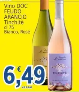 Market Ingross Vino DOC FEUDO ARANCIO Tinchitè offerta