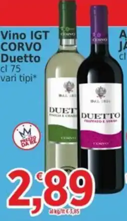 Market Ingross Vino IGT CORVO Duetto offerta
