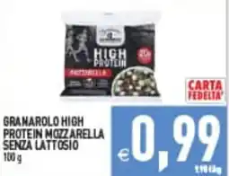 Supermercati Agorà GRANAROLO HIGH PROTEIN MOZZARELLA SENZA LATTOSIO offerta