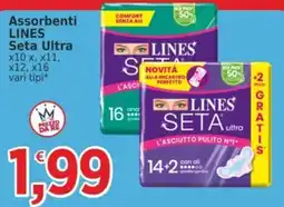 Market Ingross Assorbenti LINES Seta Ultra offerta