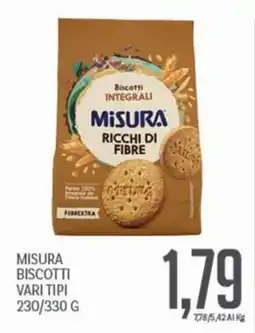 Supermercati Piccolo Biscotti Integrali Misura offerta