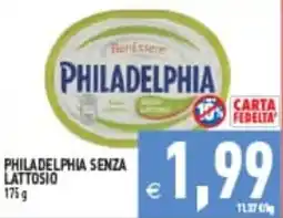 Supermercati Agorà PHILADELPHIA SENZA LATTOSIO offerta