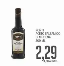 Supermercati Piccolo PONTI ACETO BALSAMICO DI MODENA offerta