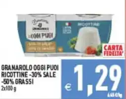 Supermercati Agorà Ricottine Granarolo offerta