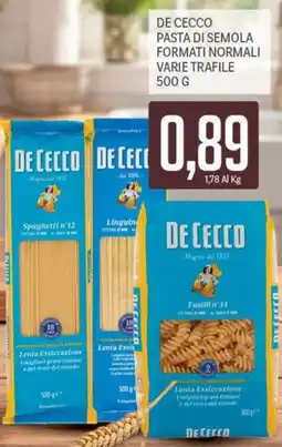 Supermercati Piccolo DE CECCO PASTA DI SEMOLA offerta