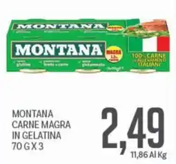 Supermercati Piccolo MONTANA CARNE MAGRA IN GELATINA offerta