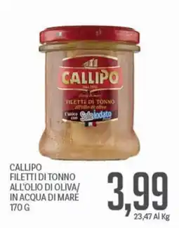 Supermercati Piccolo CALLIPO FILETTI DI TONNO offerta