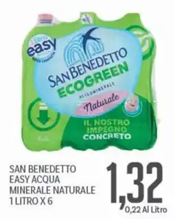 Supermercati Piccolo SAN BENEDETTO EASY ACQUA MINERALE NATURALE offerta