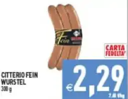 Supermercati Agorà CITTERIO FEIN WURSTEL offerta