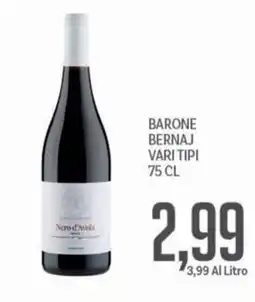 Supermercati Piccolo Barone Bernaj Nero d'Avola offerta