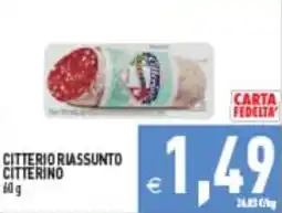 Supermercati Agorà CITTERIO RIASSUNTO CITTERINO offerta