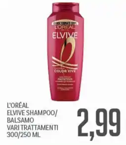 Supermercati Piccolo L'ORÉAL ELVIVE SHAMPOO/BALSAMO offerta