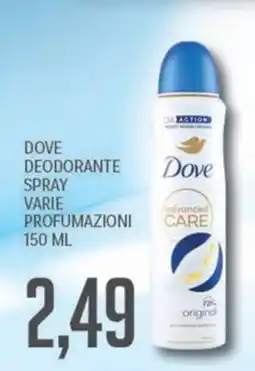 Supermercati Piccolo Dove Deodorante Spray offerta
