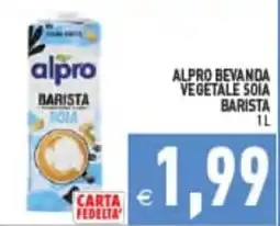 Supermercati Agorà ALPRO BEVANDA VEGETALE SOIA BARISTA offerta