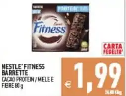 Supermercati Agorà Nestle' Fitness Barrette Cacao Protein offerta