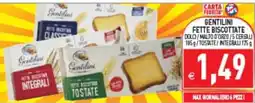 Supermercati Agorà Gentilini Fette Biscottate offerta