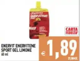 Supermercati Agorà ENERVIT ENERVITENE SPORT GEL LIMONE offerta