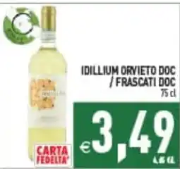 Supermercati Agorà Idillium Orvieto DOC / Frascati DOC offerta