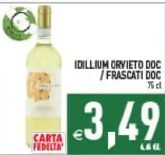 Supermercati Agorà Idillium Orvieto DOC / Frascati DOC offerta