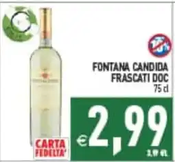 Supermercati Agorà FONTANA CANDIDA FRASCATI DOC offerta