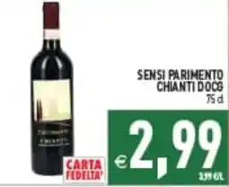 Supermercati Agorà SENSI PARIMENTO CHIANTI DOCG offerta