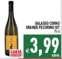 Supermercati Agorà Galasso Corno Grande Pecorino IGT offerta