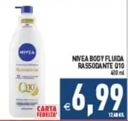 Supermercati Agorà NIVEA BODY FLUIDA RASSODANTE Q10 offerta