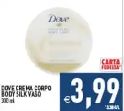 Supermercati Agorà Dove Crema Corpo Body Silk Vaso offerta