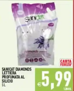 Supermercati Agorà SANICAT DIAMONDS LETTIERA PROFUMATA AL SILICIO offerta