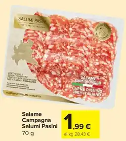 Carrefour Express Salame Campagna Salumi Pasini offerta