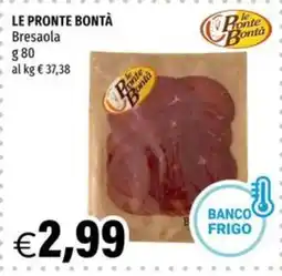 Hurrà Le Pronte Bontà Bresaola offerta