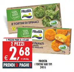 Deco Iperstore FROSTA I TORTINI VARI TIPI offerta