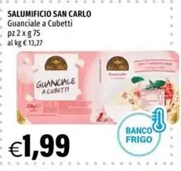 Hurrà Salumificio San Carlo Guanciale a Cubetti offerta