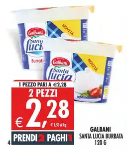 Deco Iperstore Galbani Santa Lucia Burrata offerta